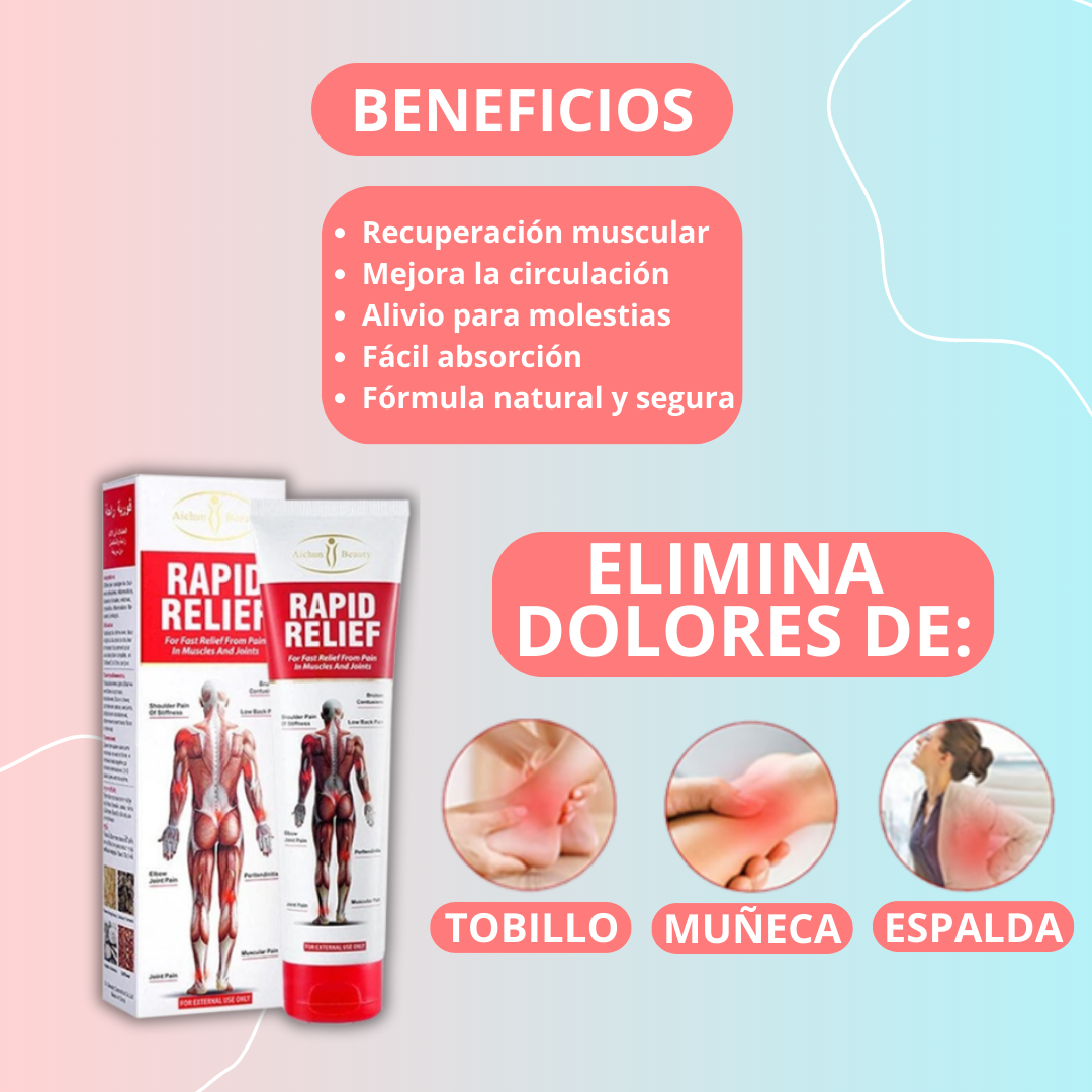 Crema Alivio Rápido Dolor Muscular + ENVÍO GRATIS 🚚