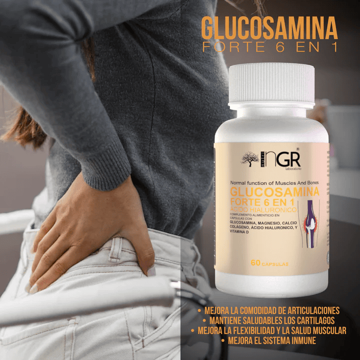 ¡GLUCOSAMINA FORTE 6 EN 1! 🔥 💪 Recupera tu Bienestar ¡El suplemento que tus articulaciones necesitan! + ENVÍO GRATIS 🚚