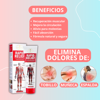 Crema Alivio Rápido Dolor Muscular + ENVÍO GRATIS 🚚