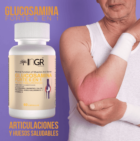 ¡GLUCOSAMINA FORTE 6 EN 1! 🔥 💪 Recupera tu Bienestar ¡El suplemento que tus articulaciones necesitan! + ENVÍO GRATIS 🚚